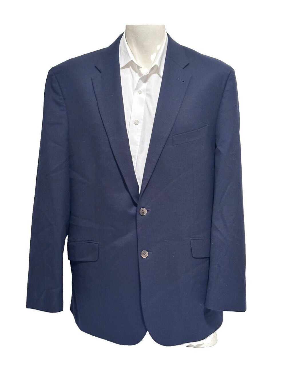 Joseph Abboud Navy Wool blend Men’s executive fit Blazer Sports Coat 48L